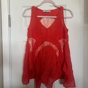 Haris Cotton 100% Linen Boho Tank Top – Made in Greece (S)